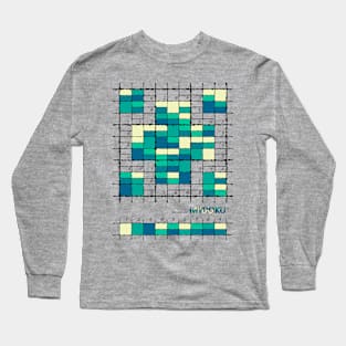 Mydoku_006_H001_006_F: Sudoku, Sudoku coloring, logic, logic puzzle, holiday puzzle, fun, away from screen Long Sleeve T-Shirt